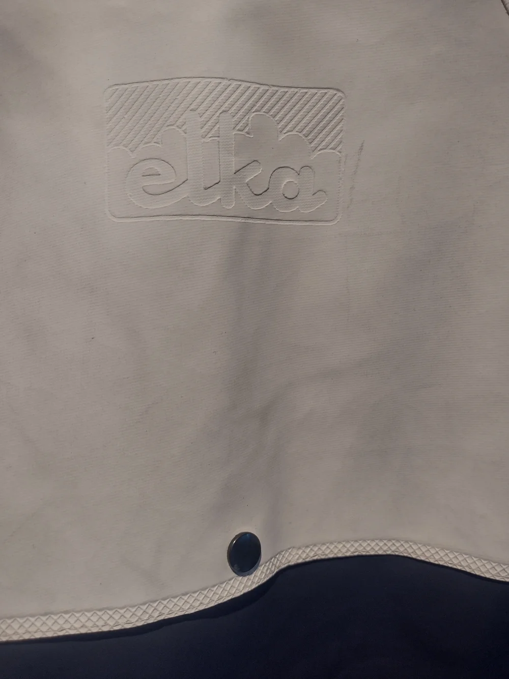 Elka Two-Tone Navy and White Hooded Jacket